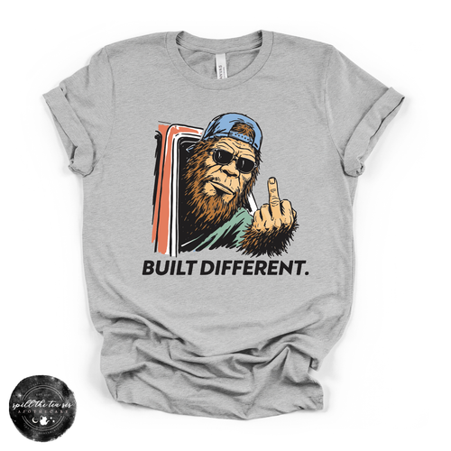 Built Different Bigfoot Tee | Funny Sasquatch Graphic T-Shirt