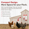 RentACoop Highrise Chicken Waterer and Feeder Set - 10lbs/2 Gal