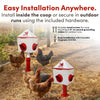 RentACoop 10lb Chick2Chicken 4-Port Chicken Feeder