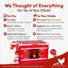 RentACoop Little Red Barn Chick Brooder Set