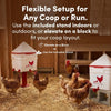 RentACoop 2 Gallon Chicken Waterer with 4 Auto-Fill Water Cups and 4 Horizontal nipples