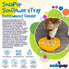 Sunflower eTray Shallow Slow Feeder Dog Bowl for Enrichment | USA Made
