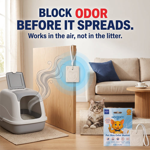 MoodifyPet Cat Litter Box Odor Neutralizer — 1 System for 30 Days