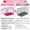 24-42 Collapsible Pink Dog Crate RED24-42