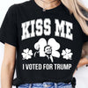 Kiss Me I Voted For Trump, Trump T-Shirt, Funny Trump St Patrick's Day Shirt, Irish Shirt 681905