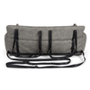 PupProtector™ Faux Cool-to-Touch Vegan Leather Memory Foam Dog Car Bed - Slate Gray