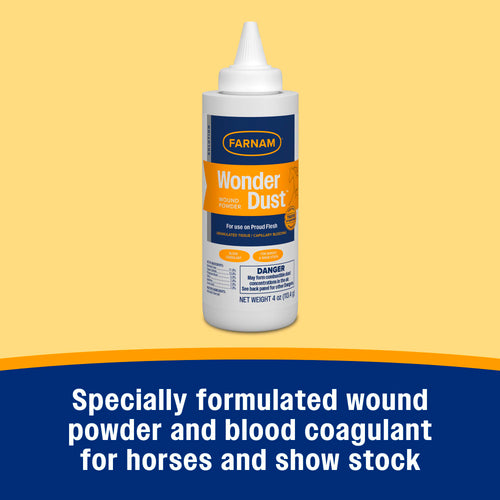Farnam Wonder Dust Wound Powder for Horses and Show Stock 4 oz.
