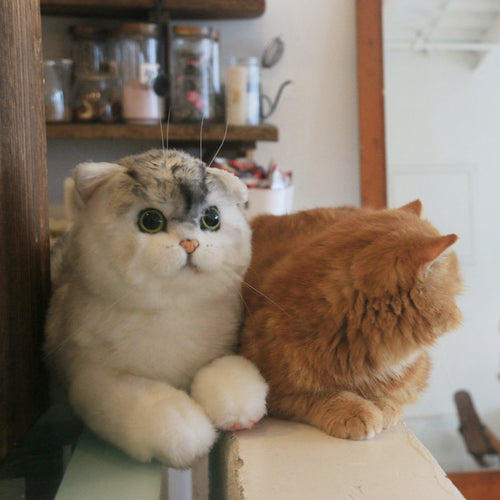 British Shorthair Cat – Realistic Plush for Women