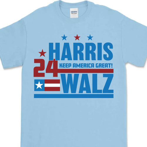 Keep America Great | Harris Walz 2024 Shirt | Kamala Harris 2024 Shirt | Tim Walz Shirt | Democrat Shirt Bright T1257 - KH2