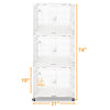 24-30 White Metal Wire Dog Crate DLS2402/DLS3002