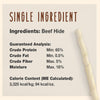 Cadet Beef Hide Rawhide Twists 5-Inch Dog Chews 100 Count Long Lasting