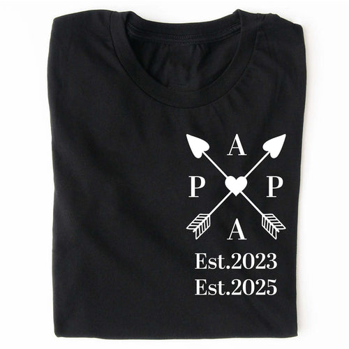 Dad’s Edition Shirt | Personalized Father’s Day T-Shirt with Custom EST Year | Gift for New Dad, First-Time Dad, Proud Father Apparel 682260