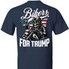 Bikers For Trump Shirt | Trump 2024 Shirt | Trump Supporter Backside Shirt Dark C1581 - GOP