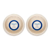 Country Living Set of 2 Natural Fiber Dog Bowls – White Swan