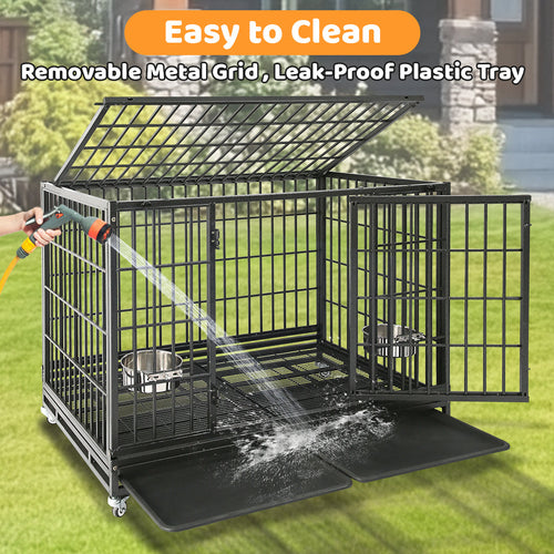 48 Heavy Duty Dog Cage for XL/XXL Dogs 481D
