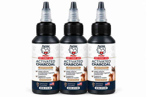 Pet Vet Activated Charcoal Gel for Dogs & Cats (60 mL)