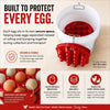 RentACoop Seven (7) Pack Stackable Egg Collection Trays With Two Metal Hanging Clips