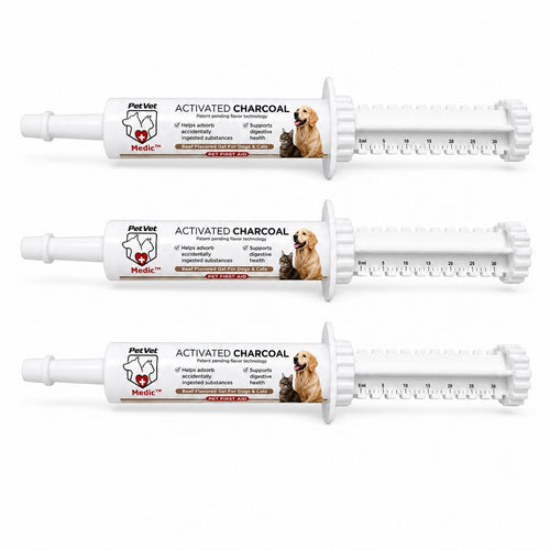 PetVet Medic® Activated Charcoal Syringe for Dogs & Cats — 30 mL