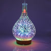 3D Glass Colorful Vase Humidifier Household