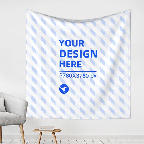 Create Your Own 59x59in Soft Texture Square Wall Decor Tapestry