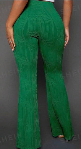 Solid Flare Leg Pants