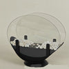 Alcohol Fireplace Lamp Indoor Real Fire Heating Atmosphere Desktop Oval