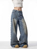 American Retro Gradient Jeans For Women's High Street