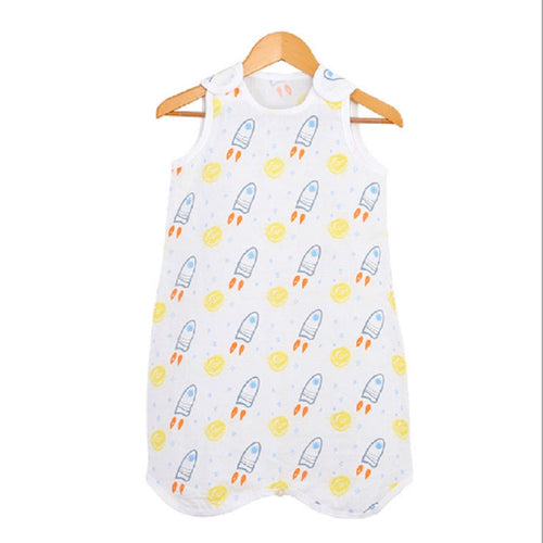 Baby Cotton Double Gauze Printed Vest