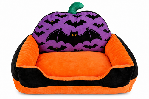 Pumpkin Bat Halloween Pet Sofa Bed