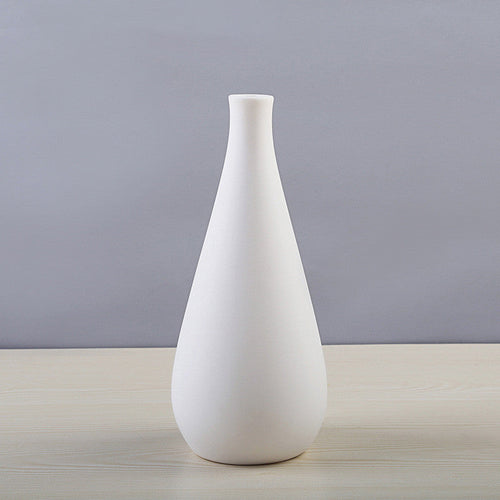 Simple And Beautiful White Creative Minimalist Ceramic Dried Flower Vase