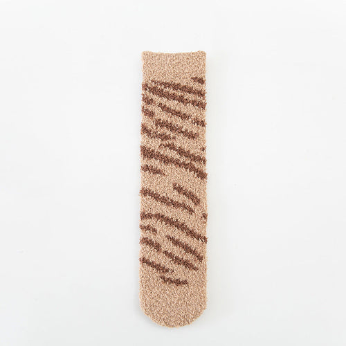 Coral Velvet Warm Sleeping Towel Socks