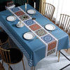 Printed Check Thickened Round Table Wash Free
