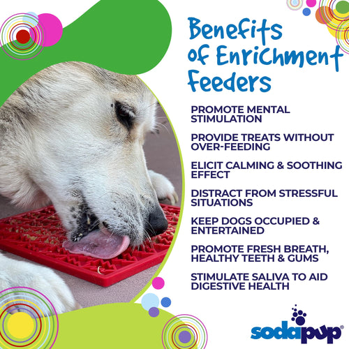Peace Christmas Tree emat - Enrichment Lick Mat for Dogs and Cats | Christmas Tree design | SodaPup