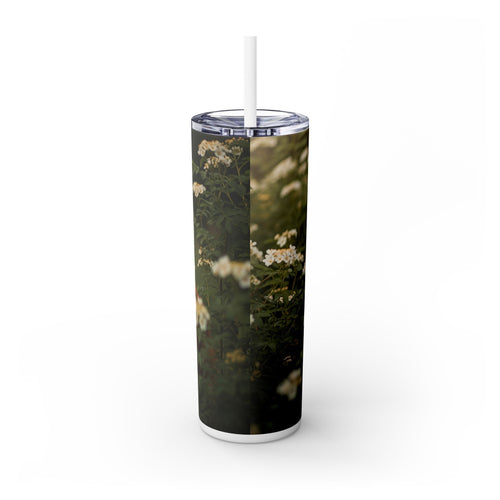 Skinny Tumbler with Straw – 20 oz Stainless Steel Cup
