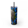 Skinny Tumbler with Straw – 20 oz Stainless Steel Cup