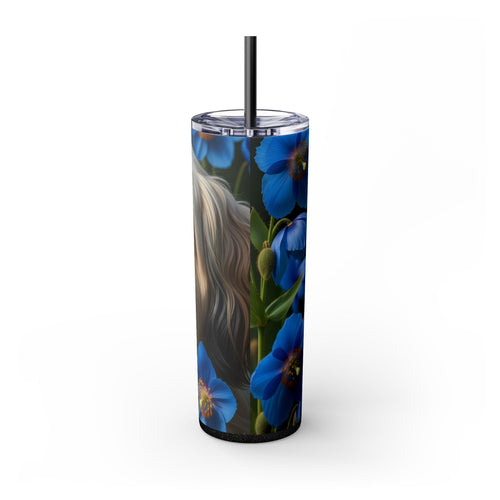 Skinny Tumbler with Straw – 20 oz Stainless Steel Cup