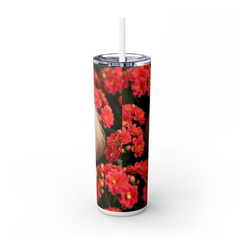 Skinny Tumbler with Straw – 20 oz Stainless Steel Cup