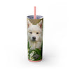 Skinny Tumbler with Straw – 20 oz Stainless Steel Cup