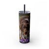 Skinny Tumbler with Straw – 20 oz Stainless Steel Cup