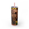 Skinny Tumbler with Straw – 20 oz Stainless Steel Cup