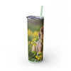 Skinny Tumbler with Straw – 20 oz Stainless Steel Cup