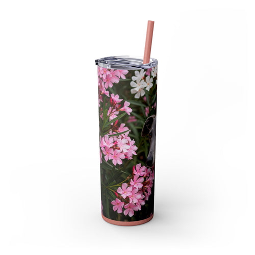 Skinny Tumbler with Straw – 20 oz Stainless Steel Cup