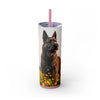 Skinny Tumbler with Straw – 20 oz Stainless Steel Cup