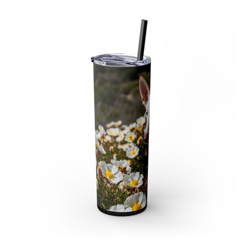 Skinny Tumbler with Straw – 20 oz Stainless Steel Cup