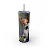 Skinny Tumbler with Straw – 20 oz Stainless Steel Cup