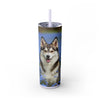 Skinny Tumbler with Straw – 20 oz Stainless Steel Cup