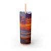 Skinny Tumbler with Straw – 20 oz Stainless Steel Cup