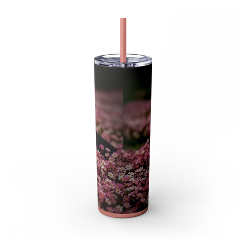 Skinny Tumbler with Straw – 20 oz Stainless Steel Cup