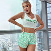 Summer Women's Pajamas Two-piece Set Sexy Sling Vest Shorts