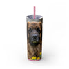 Skinny Tumbler with Straw – 20 oz Stainless Steel Cup